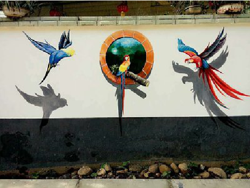 新郑视觉错位-3D墙绘设计