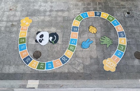 新郑地面游戏彩绘