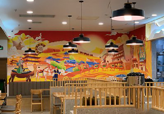 新郑商业空间彩绘介绍。