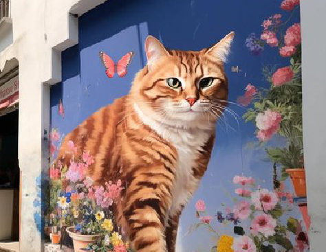 新郑自己绘制有个性的手绘墙