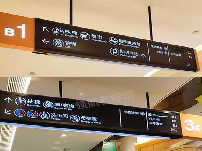 新郑如何通过商场标识牌引导客流分布？